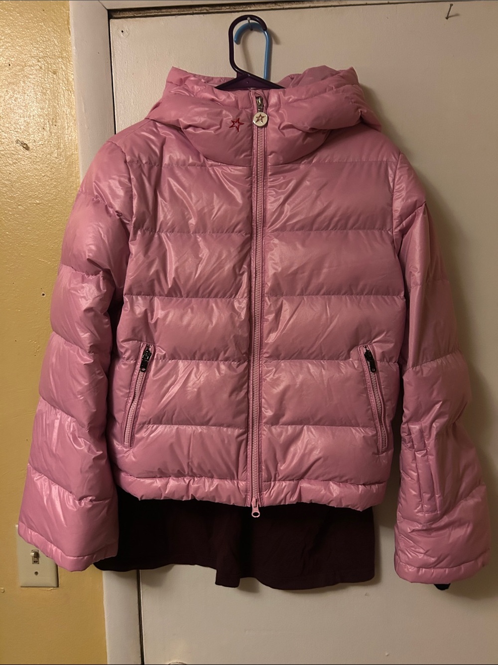 Perfect Moment Pink Hooded Puffer Ski Jacket